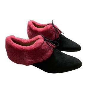 John Fluevog Fuzzy Loafers